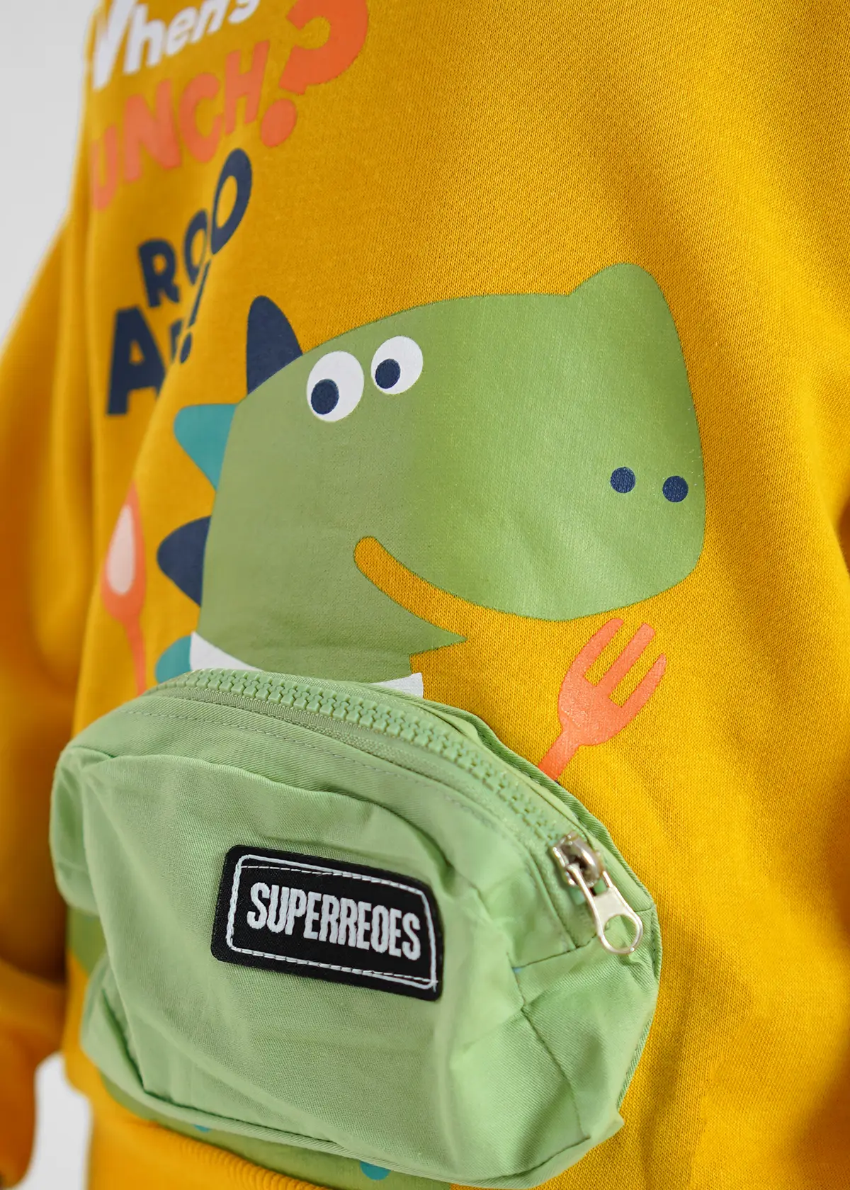 dino lunch time coord yellow 5