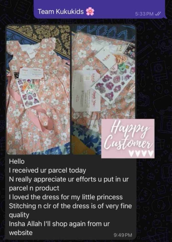 Message from a Kuku Kids customer