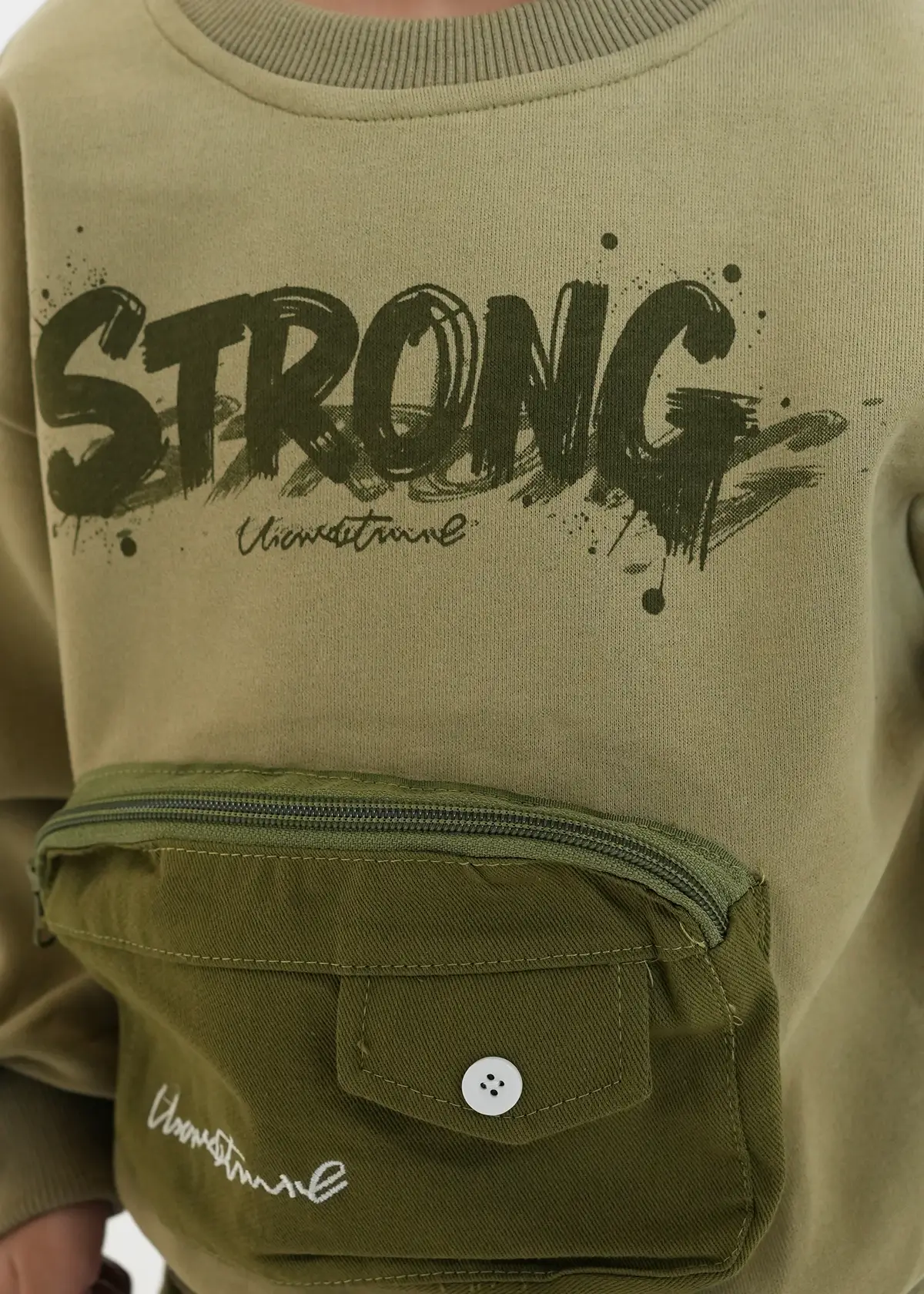 strong vibes cargo set olive 4