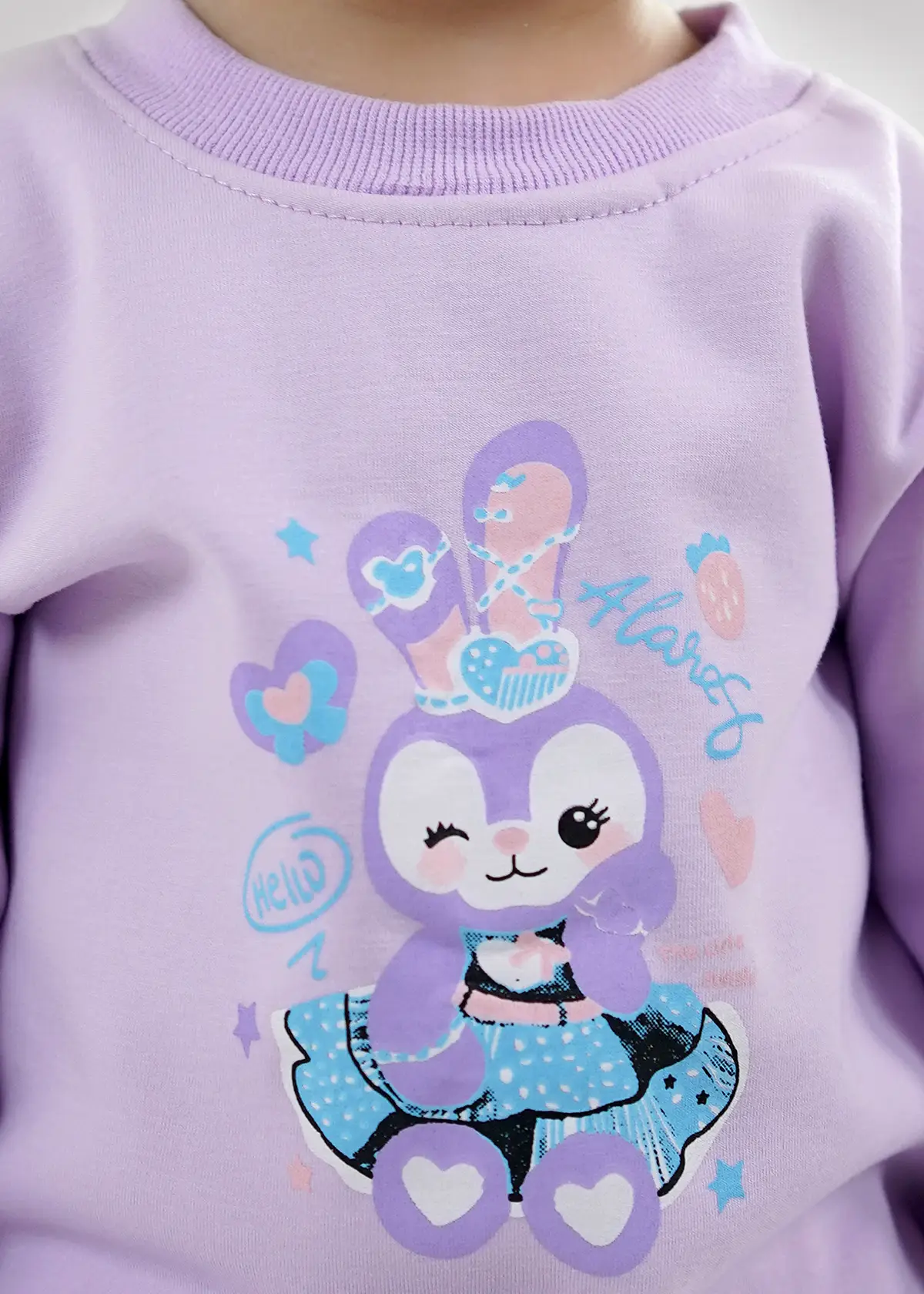 stylish bunny coord lavender 5